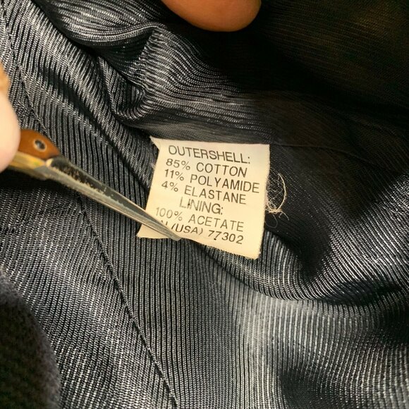 Zara Basic Schoolboy Blazer Knit Navy Blue Womens Sz M Zip Cuffs Single Button - Picture 9 of 10